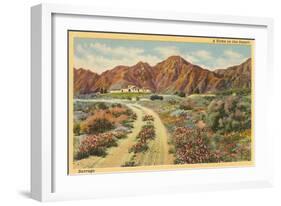 Home in the Desert, San Diego County, California-null-Framed Art Print