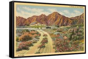 Home in the Desert, San Diego County, California-null-Framed Stretched Canvas