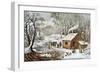 Home in the Wilderness-Currier & Ives-Framed Giclee Print