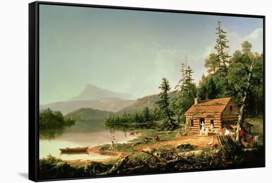 Home in the Woods, 1847-Thomas Cole-Framed Stretched Canvas