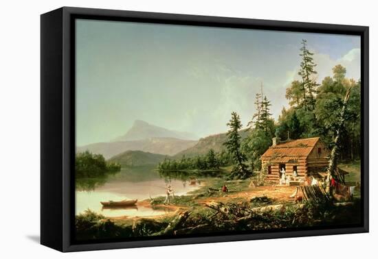 Home in the Woods, 1847-Thomas Cole-Framed Stretched Canvas