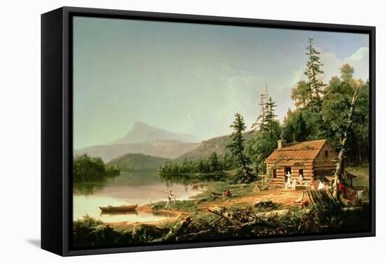 Home in the Woods, 1847-Thomas Cole-Framed Stretched Canvas