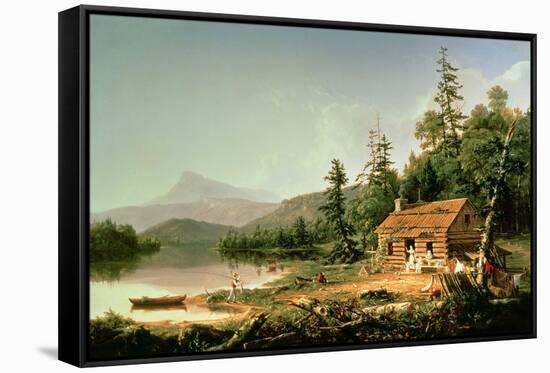 Home in the Woods, 1847-Thomas Cole-Framed Stretched Canvas