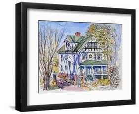 Home in Winter, 2015-Anthony Butera-Framed Premium Giclee Print