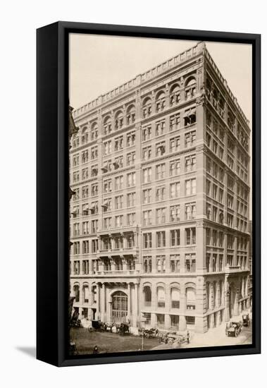 Home Insurance Building on Lasalle and Adams Streets, Chicago, 1890s-null-Framed Stretched Canvas