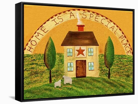 Home Is A Special Place-Cheryl Bartley-Framed Stretched Canvas