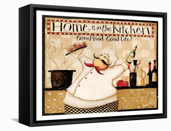 Home Is In the Kitchen-Dan Dipaolo-Framed Stretched Canvas