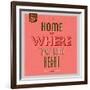 Home Is Were Your Heart Is 1-Lorand Okos-Framed Art Print