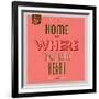 Home Is Were Your Heart Is 1-Lorand Okos-Framed Art Print