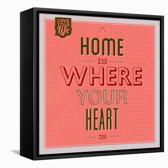 Home Is Were Your Heart Is 1-Lorand Okos-Framed Stretched Canvas