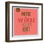 Home Is Were Your Heart Is 1-Lorand Okos-Framed Art Print