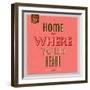 Home Is Were Your Heart Is 1-Lorand Okos-Framed Art Print