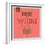 Home Is Were Your Heart Is 1-Lorand Okos-Framed Art Print