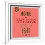 Home Is Were Your Heart Is 1-Lorand Okos-Framed Art Print