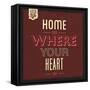 Home Is Were Your Heart Is-Lorand Okos-Framed Stretched Canvas