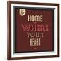 Home Is Were Your Heart Is-Lorand Okos-Framed Art Print