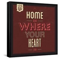 Home Is Were Your Heart Is-Lorand Okos-Framed Stretched Canvas