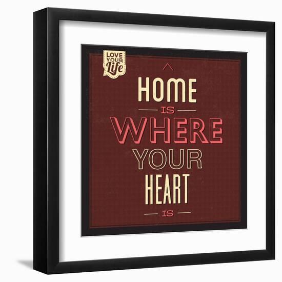 Home Is Were Your Heart Is-Lorand Okos-Framed Art Print