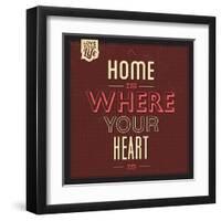 Home Is Were Your Heart Is-Lorand Okos-Framed Art Print