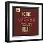 Home Is Were Your Heart Is-Lorand Okos-Framed Art Print