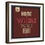 Home Is Were Your Heart Is-Lorand Okos-Framed Art Print