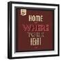 Home Is Were Your Heart Is-Lorand Okos-Framed Art Print