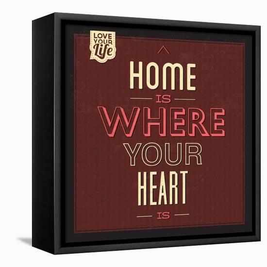 Home Is Were Your Heart Is-Lorand Okos-Framed Stretched Canvas