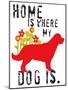 Home Is Where My Dog Is-Ginger Oliphant-Mounted Art Print