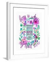 Home Is Where My Heart Is-Esther Bley-Framed Art Print