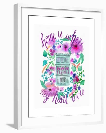 Home Is Where My Heart Is-Esther Bley-Framed Art Print