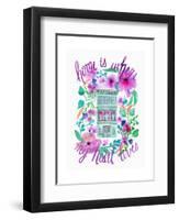 Home Is Where My Heart Is-Esther Bley-Framed Art Print