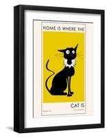 Home Is where The Cat Is-Ayse-Framed Art Print