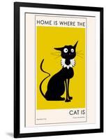 Home Is where The Cat Is-Ayse-Framed Art Print