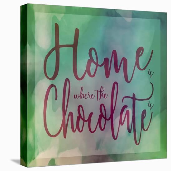 Home Is Where The Chocolate Is-Cora Niele-Stretched Canvas