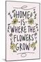 Home is Where the Flowers Grow-Kali Wilson-Mounted Art Print