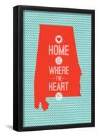 Home Is Where The Heart Is - Alabama-null-Framed Poster