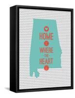 Home Is Where The Heart Is - Alabama-null-Framed Stretched Canvas