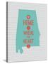 Home Is Where The Heart Is - Alabama-null-Stretched Canvas