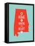 Home Is Where The Heart Is - Alabama-null-Framed Stretched Canvas