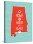 Home Is Where The Heart Is - Alabama-null-Stretched Canvas