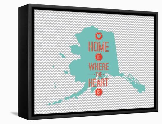 Home Is Where The Heart Is - Alaska-null-Framed Stretched Canvas