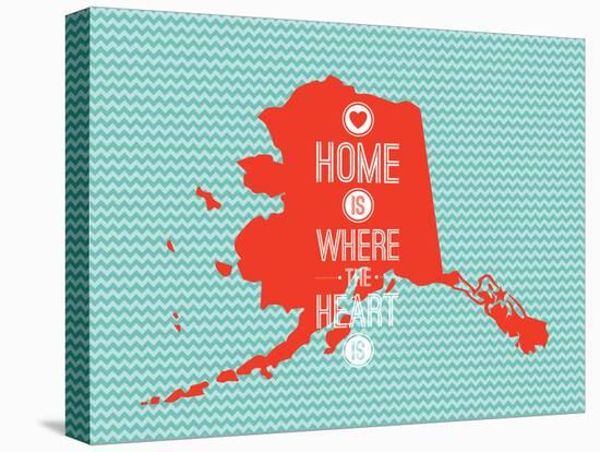 Home Is Where The Heart Is - Alaska-null-Stretched Canvas