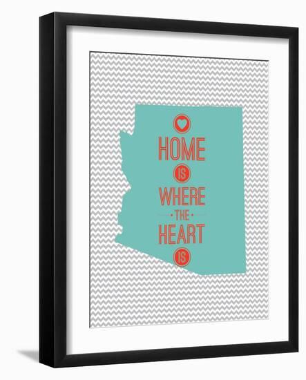 Home Is Where The Heart Is - Arizona-null-Framed Art Print