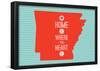 Home Is Where The Heart Is - Arkansas-null-Framed Poster