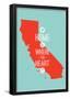 Home Is Where The Heart Is - California-null-Framed Poster