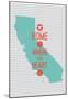 Home Is Where The Heart Is - California-null-Mounted Poster