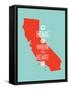 Home Is Where The Heart Is - California-null-Framed Stretched Canvas