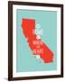 Home Is Where The Heart Is - California-null-Framed Art Print