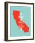 Home Is Where The Heart Is - California-null-Framed Art Print