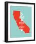 Home Is Where The Heart Is - California-null-Framed Art Print